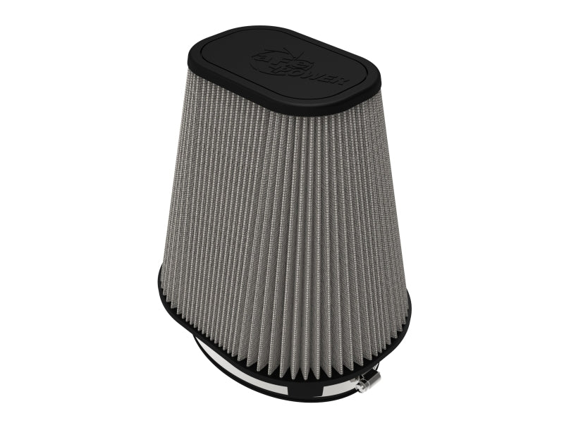 aFe Magnum FLOW Universal Pro DRY S Air Filter (7.5 x 5.5 in F, 9.25 x 7.25 in B, 6 x 4 in T, 9 in H) - High-Performance Replacement for Street and Light Off-Road Vehicles