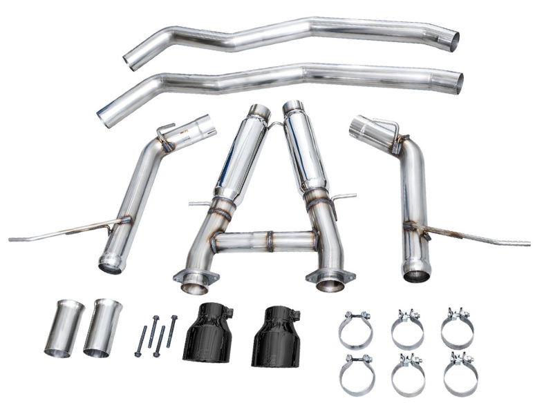 AWE Tuning Track Edition Exhaust with Diamond Black Tips for Dodge Durango 2018-2024