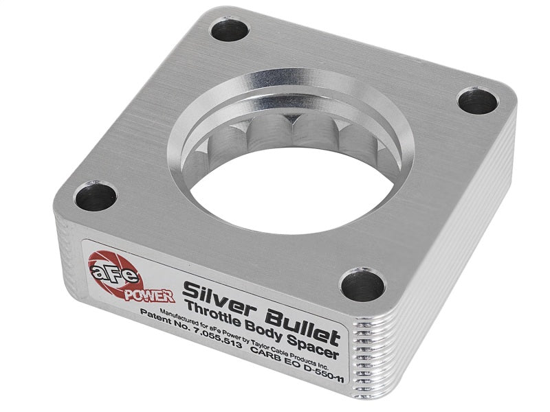 aFe Silver Bullet Throttle Body Spacer Kit for Jeep Wrangler (YJ/TJ) 91-06 4.0L - Enhance Power and Throttle Response
