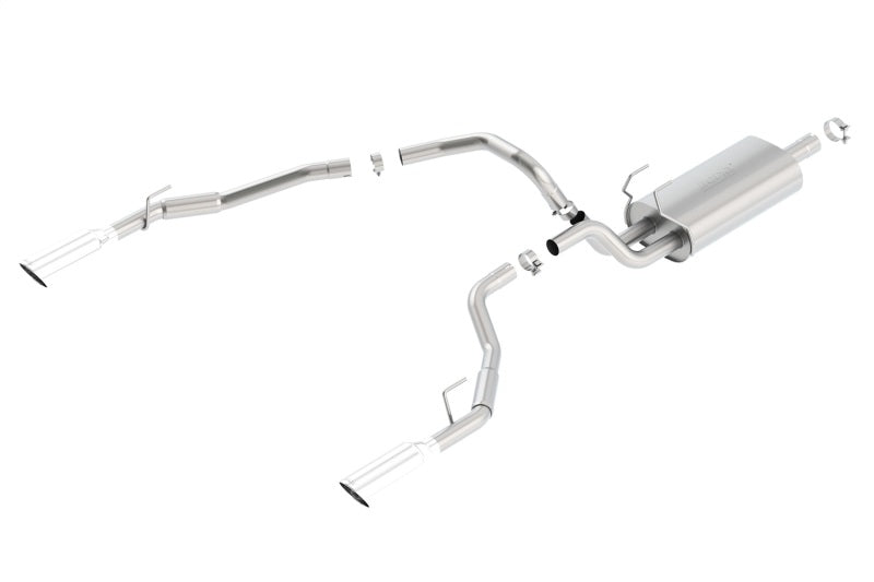 Borla Cat-Back Touring Exhaust System for 2009-2014 Dodge Ram 1500 5.7L V8, Through Bumper Exit, Single Split Rear Exit
