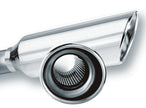 Borla 2.25-inch Inlet 4-inch Round Rolled Angle-Cut Resonated Exhaust Tip - Part #20248