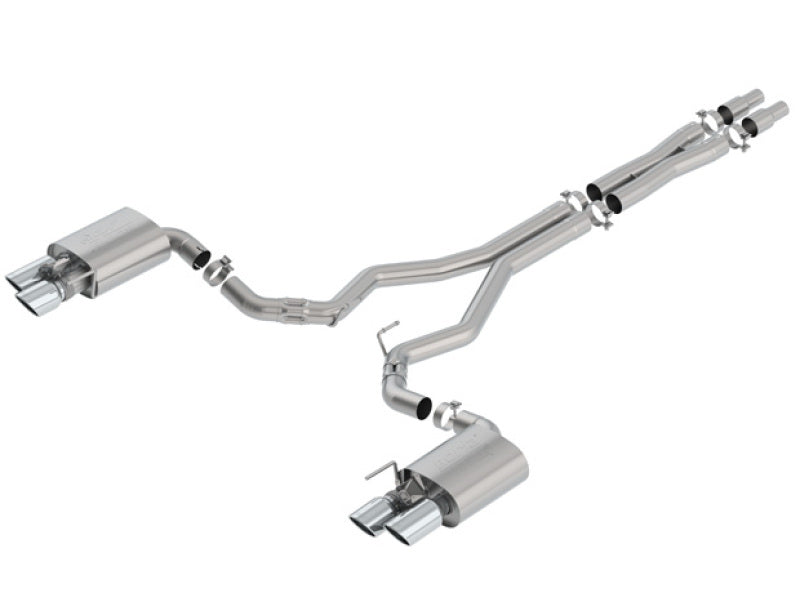 Borla ATAK Cat-Back Exhaust System for 2018-2023 Ford Mustang GT with Active Valve - 3 Inch Diameter