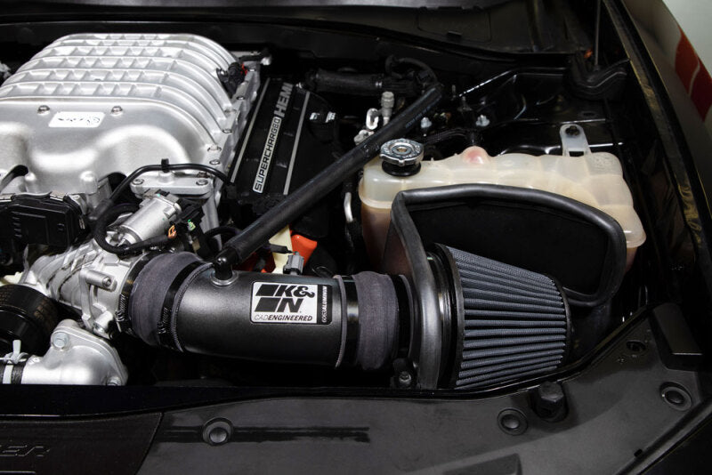 K&N Engineering 17-23 Dodge Charger and Challenger Hellcat SC 6.2L V8 DryFlow Performance Air Intake System