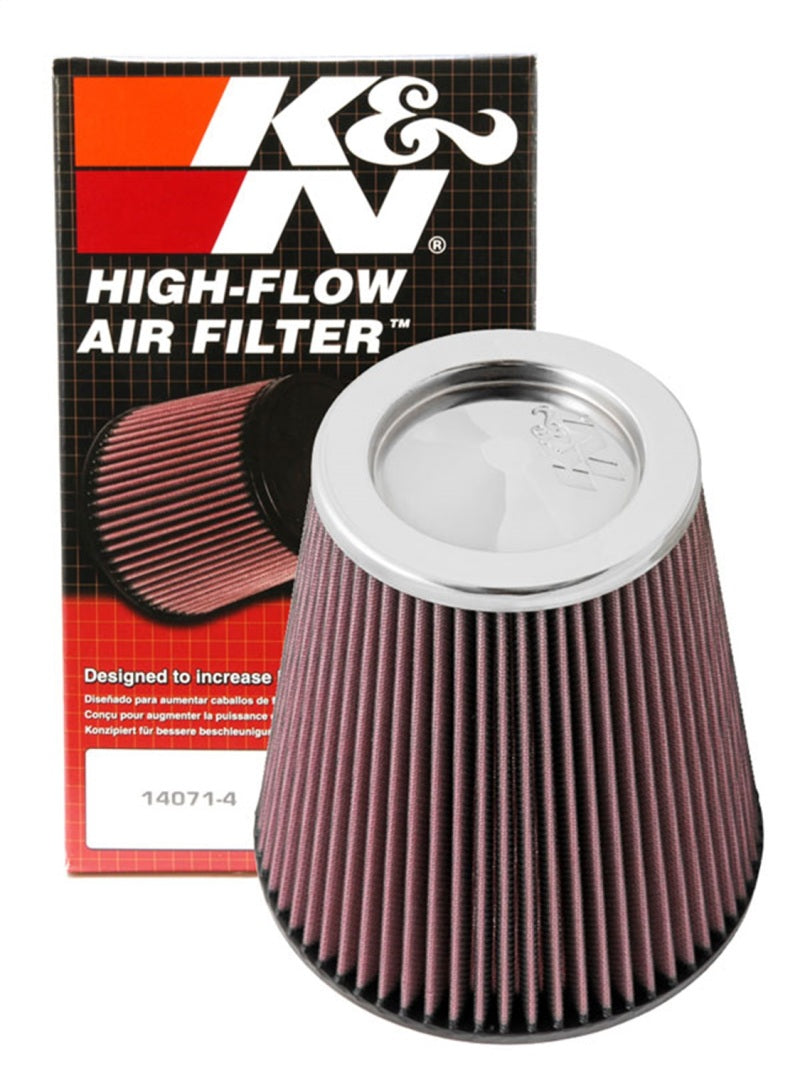 K&N Engineering RF-1041 Round Tapered Universal Air Filter - 6 Inch Flange, 7 1/2 Inch Base & Height