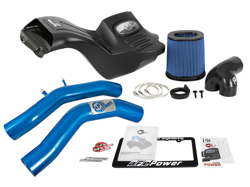 aFe Momentum XP Cold Air Intake System with Pro 5R Filter for 2015-2016 Ford F-150 V8 5.0L - Blue