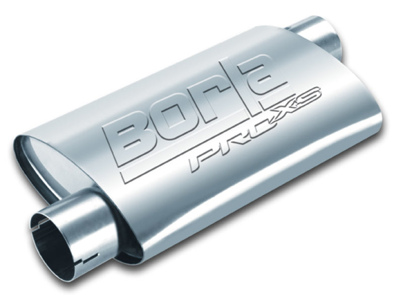 Borla Pro-XS Universal Muffler with 2.5-inch Offset Inlet and Outlet - Oval Design