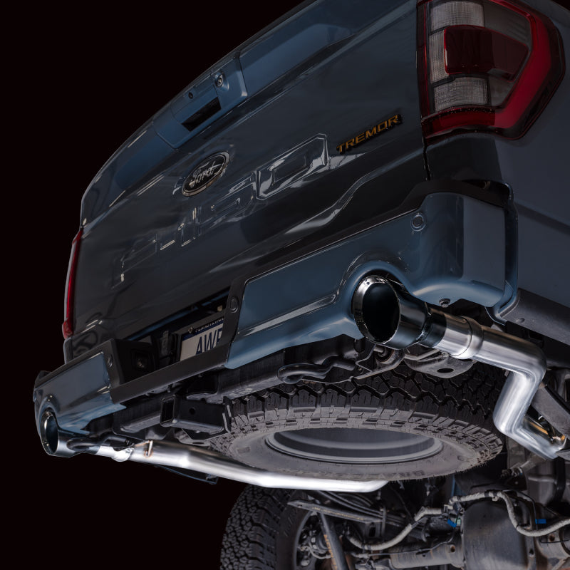 AWE Tuning 2021+ Ford F-150 Tremor Non-Resonated Catback Exhaust with Diamond Black Tips
