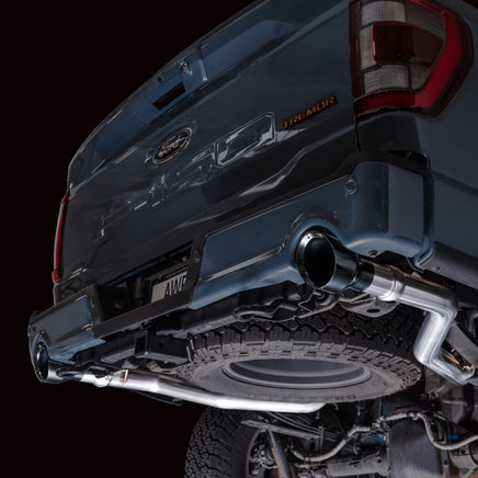 AWE Tuning 2021+ Ford F-150 Tremor Non-Resonated Catback Exhaust with Diamond Black Tips