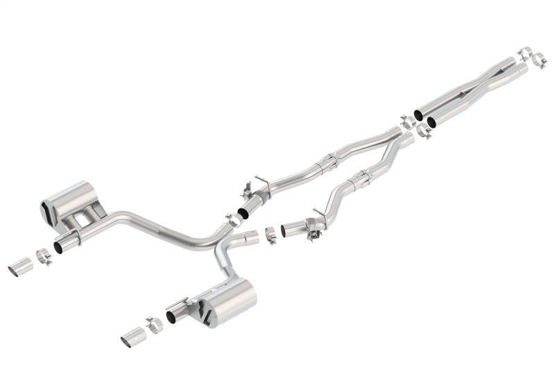 Borla ATAK Cat-Back Exhaust for 2017-2023 Dodge Charger R/T 5.7L V8 with MDS Valves