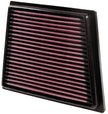 K&N Engineering 33-2955 High-Flow Drop-In Air Filter for 2011-2015 Ford Fiesta 1.25L L4