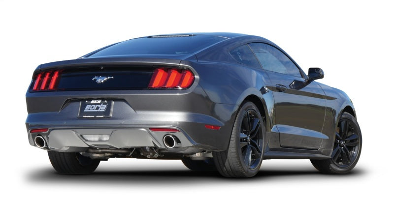 Borla Atak Rear Exhaust Section for Ford Mustang 2015-2017 with 2.3L EcoBoost - 2.25-inch Pipe, 4-inch Chrome Tips