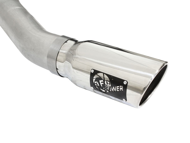 aFe Atlas 4-Inch Mandrel-Bent Steel Cat-Back Exhaust System with Polished Tip for Ford F-150 (2015-2017) V6 2.7L/3.5L
