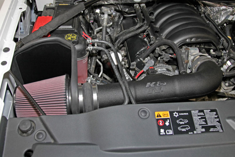 K&N Engineering 57-3082 Performance Cold Air Intake Kit for 2014-2015 Chevy Silverado 1500 and GMC Sierra 1500 with V-8 5.3/6.2L Engines