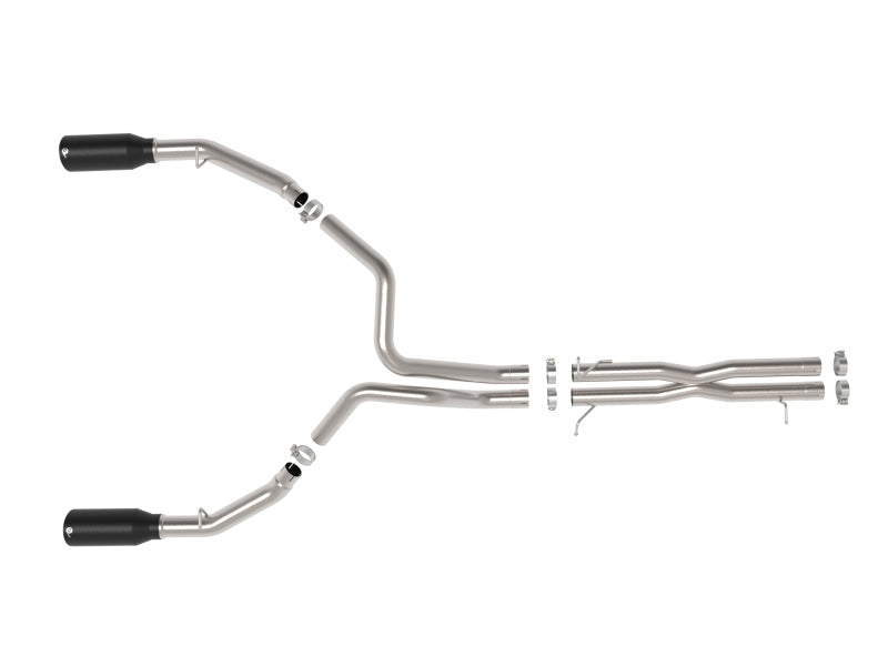 aFe 2025 Dodge RAM 1500 Vulcan Series 304 Stainless Steel Cat-Back Exhaust System with Black Tips