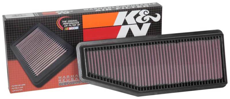 K&N Engineering 33-5088 High-Flow Reusable Air Filter for 2019-2020 Jeep Cherokee 2.0L Turbo