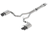 Borla ATAK Cat-Back Exhaust System for 2018-2023 Ford Mustang GT with Black Chrome Tips