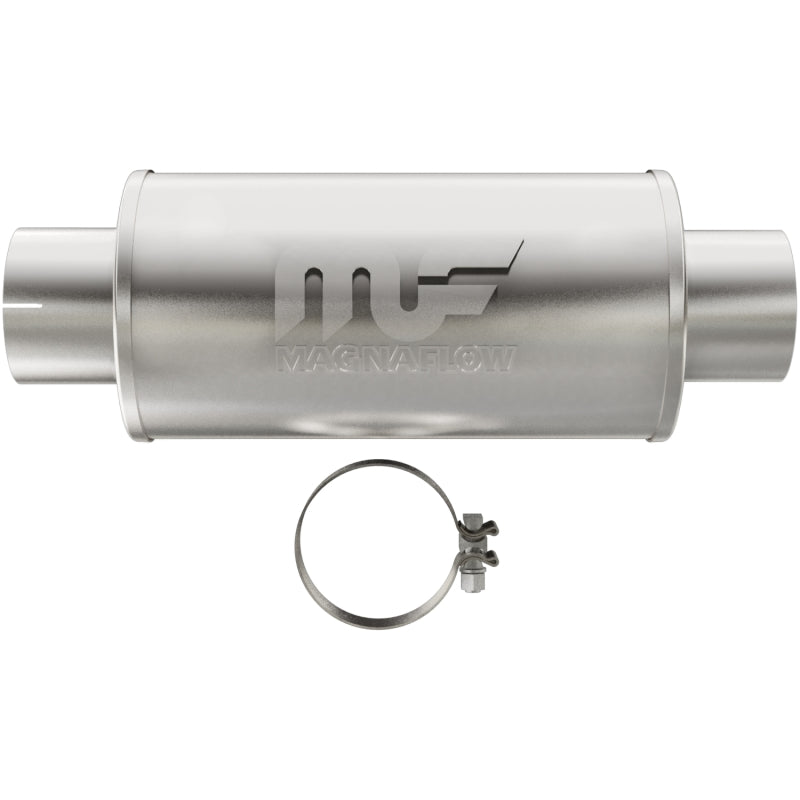 MagnaFlow 12775 Stainless Steel 7x7 Inch Round Straight-Through Performance Muffler