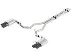 Borla ATAK Cat-Back Exhaust System for 2018-2023 Ford Mustang GT with Black Chrome Tips - Part #140746BC