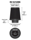 K&N Engineering RU-5171HBK Universal Rubber Round Tapered Air Filter for Dodge Ram 2500 and 3500