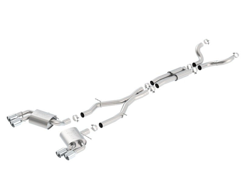 Borla ATAK Cat-Back Exhaust System for 2016-2024 Chevrolet Camaro SS & LT1 6.2L V8 with Dual Tips