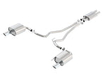 Borla ATAK Cat-Back Exhaust System for 2015-2017 Ford Mustang 3.7L V6 | 2.25-inch Pipe with 4-inch Single Round Rolled Tips