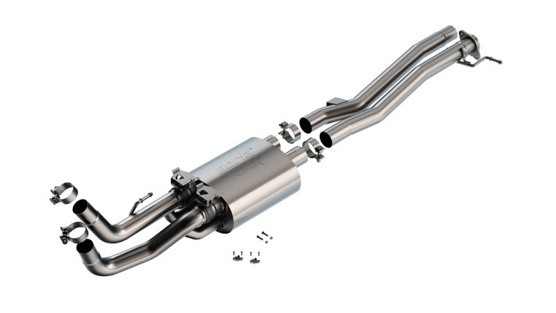 Borla 60742 ATAK Mid-Section Connection Pipes for 2024-2026 Ford Ranger Raptor - True Dual System with Active Exhaust Valves