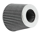 K&N Engineering RG-1001WT Universal Chrome Round Tapered Air Filter – 4-Inch Flange, Reusable and Washable