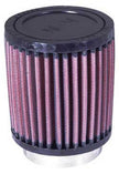 K&N Engineering Universal Rubber Air Filter with 2 1/4 Inch Flange – 3 1/2 Inch OD, 4 Inch Height