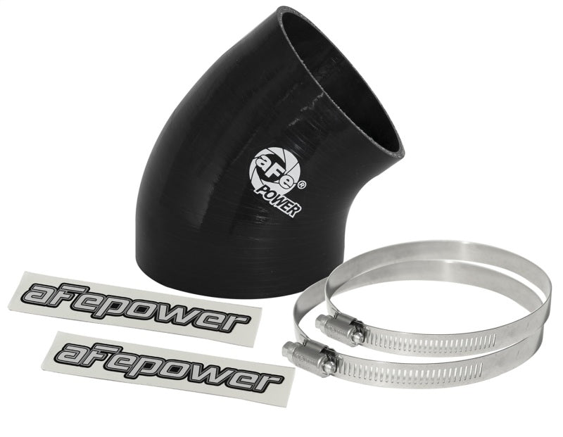 aFe MagnumFORCE Cold Air Intake System Spare Parts Kit 4-3.5 Inch ID 40-Degree Black Silicone Reducer Coupler