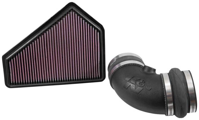 K&N 09-15 Cadillac CTS-V 6.2L V8 Performance Intake Kit – 57 Series OEM Air Box Intake System