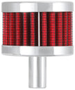 K&N Engineering 62-1015 Chrome Crankcase Vent Filter with Steel Base and Top, 1/2 Inch Diameter Tube