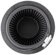 K&N Engineering Universal Rubber Round Air Filter, 3.31in Flange ID, 4.75in Base OD, 3.5in Top OD, 6.5in Height