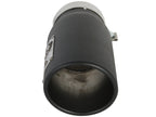 aFe Power Diesel Exhaust Tip Black - 4 in Inlet x 5 in Outlet x 12 in Length Bolt-On, Right Side