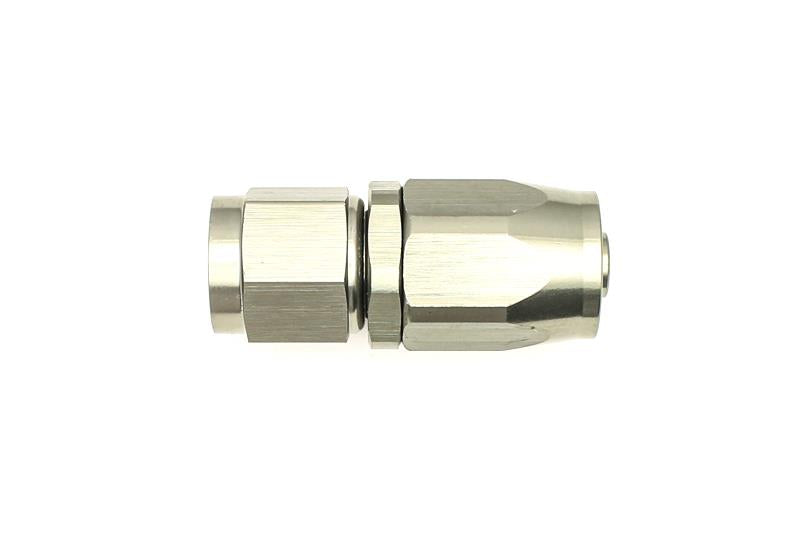 DeatschWerks 6AN Female Swivel Straight Hose End CPE - Anodized DW Titanium