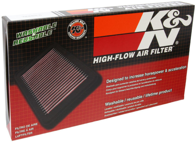 K&N Engineering 33-5106 High-Flow Reusable Air Filter for Jeep Wrangler and Gladiator 3.0L V6 Diesel