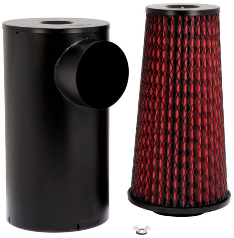 K&N Engineering Heavy Duty Replacement Canister with Air Filter - 9-3/4 Inch Diameter, 18-7/8 Inch Height for Heavy Duty Trucks and Agricultural Equipment