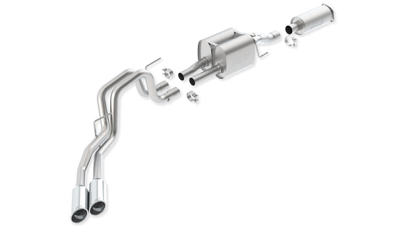Borla Touring Cat-Back Exhaust System for 2010-2014 Ford F-150 Raptor 6.2L V8 2/4WD