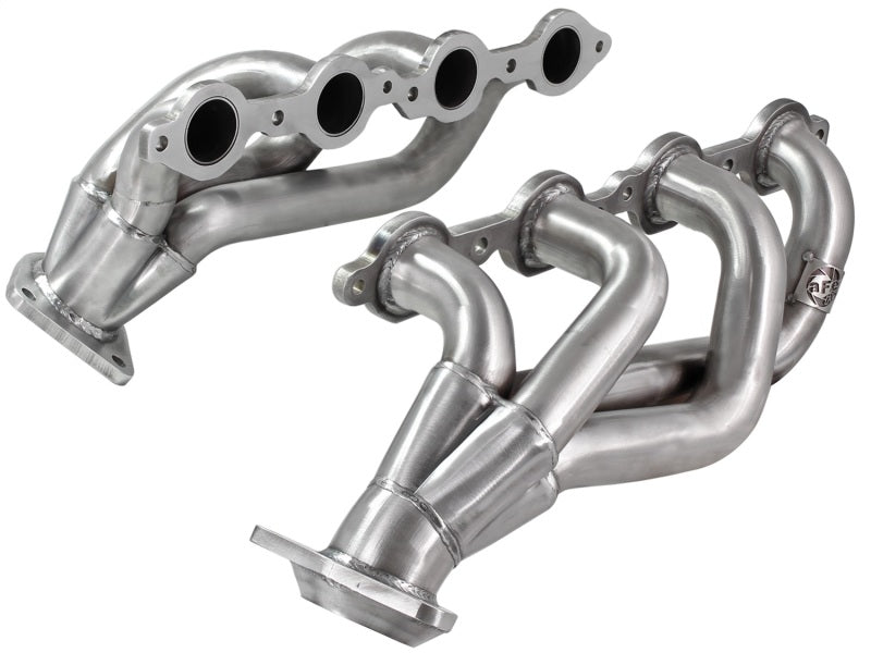 aFe Power Twisted Steel Header for GM Silverado/Sierra 1500 V8 (02-13) – 409 Stainless Steel Performance Header