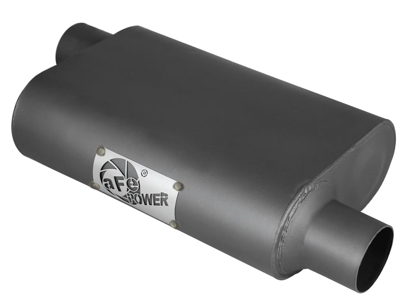 aFe Scorpion Replacement Aluminum Steel Muffler 2-1/2 Inch In/Out Offset/Offset