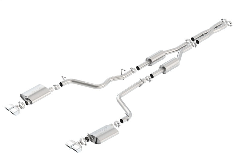 Borla 09-14 Dodge Challenger R/T 5.7L V8 S-Type Cat-Back Exhaust System with Dual Rear Split Exit