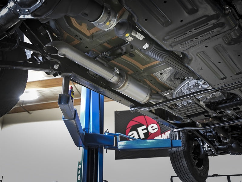 aFe Rock Duster 3in 409 Stainless Steel Cat-Back Turn-Down Exhaust for 2018+ Jeep Wrangler (JL) V6 3.6L