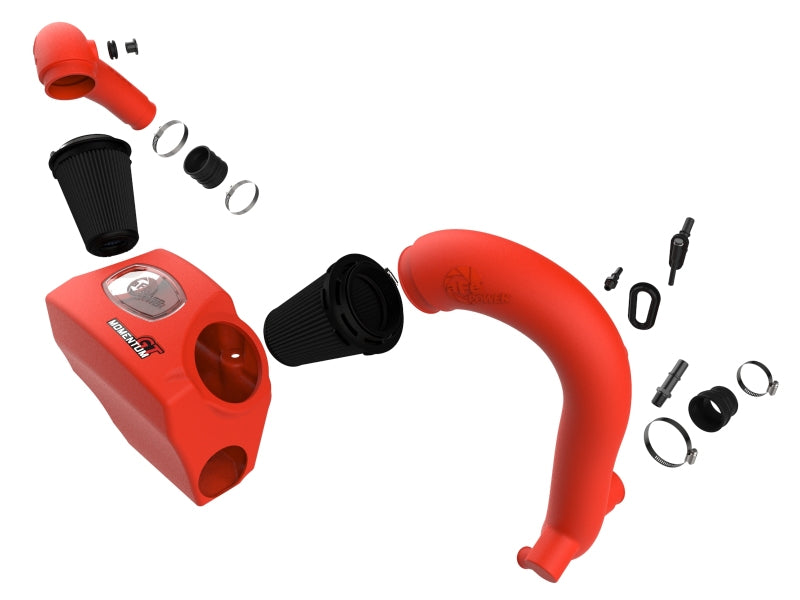aFe Momentum GT Red Pro Dry S Cold Air Intake System for Ford Explorer ST 2020-2023 with Part Number 50-70076KR