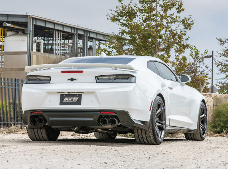 Borla Atak Cat-Back Exhaust System for 2017-2023 Chevrolet Camaro ZL1 6.2L V8 with Dual Mode NPP Valves and Carbon Fiber Tips