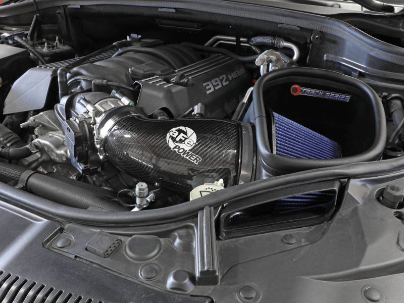 aFe 12-21 Jeep Grand Cherokee 6.4L Track Series Carbon Fiber Cold Air Intake System with Pro 5R Filter