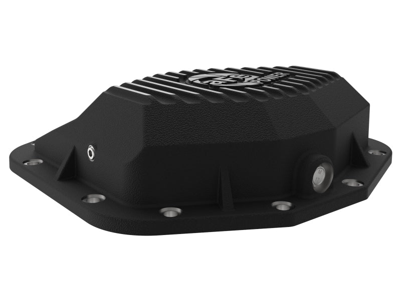 aFe POWER 21-22 Ram 1500 TRX Hemi V8 6.2L PRO Series Rear Differential Cover with Machined Fins and Black Finish