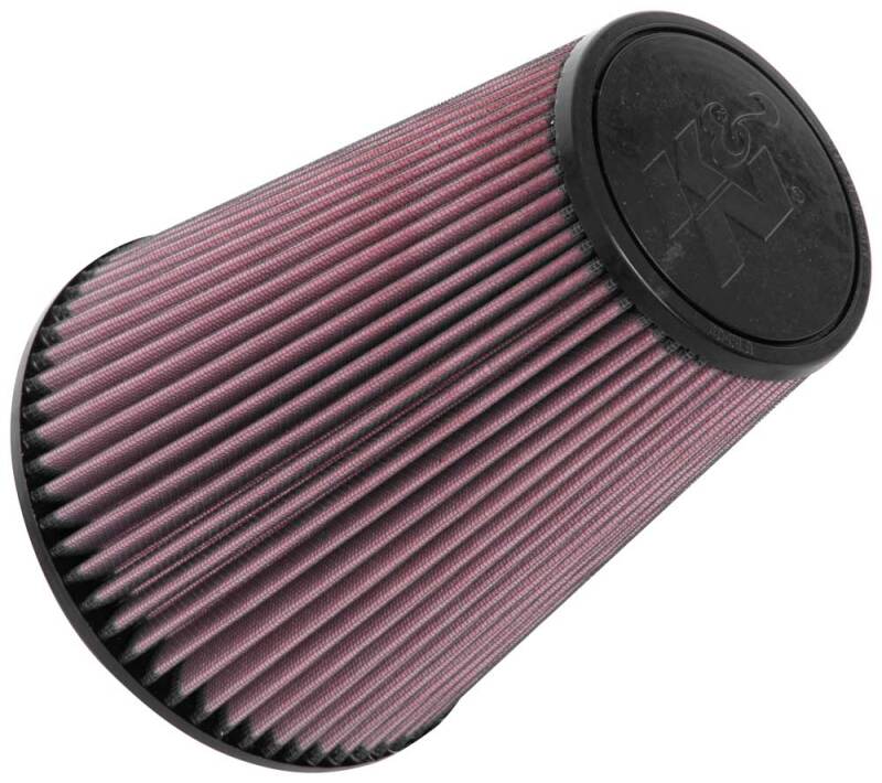 K&N Engineering Universal Clamp-On Air Filter - 6 inch Flange / 7-1/2 inch Body / 4-1/2 inch Top / 9 inch Height