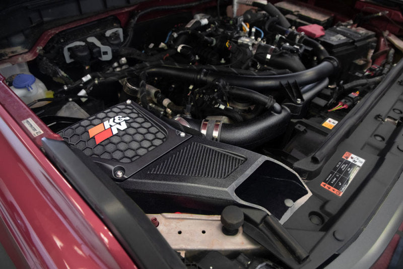 K&N Engineering 30-2619 DryFlow Performance Air Intake System for Ford Bronco 2.7L V6 (2021-2023)
