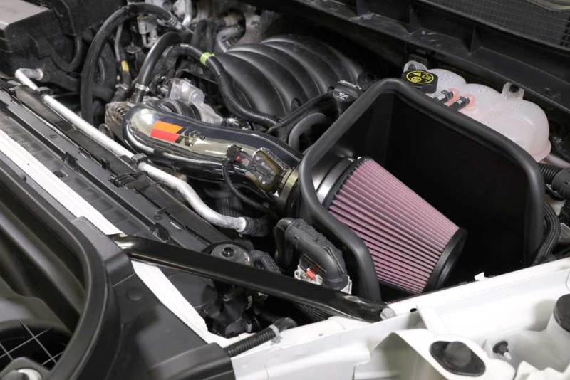 K&N 2019 Chevy Silverado / GMC Sierra 1500 V8-5.3/6.2L Performance Air Intake Kit with Reusable High-Flow Filter