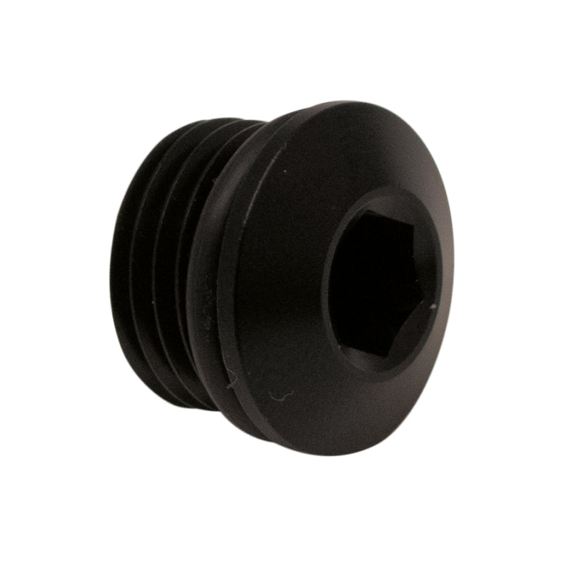 DeatschWerks 6AN ORB Male Plug with Low Profile Internal Allen Hex - Anodized Matte Black