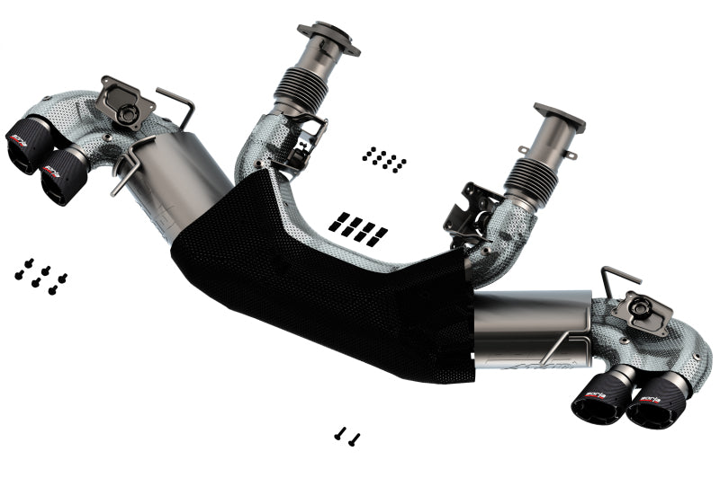 Borla ATAK 3-Inch Cat-Back Exhaust System for 2020-2025 Chevrolet Corvette C8 with Dual Round Carbon Fiber Tips